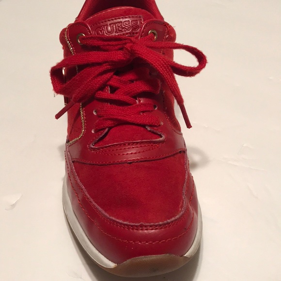 guess sneakers red